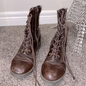 Brown Combat Boots
